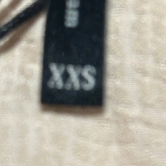 BCBGMAXAZRIA Metallic Wrap Blouse Beige XXS NWT $178 - Picture 7 of 11